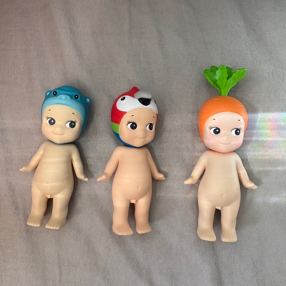 ALL 3 - Sonny Angel Parrot, Gorilla, and Carrot (SET OF 3)